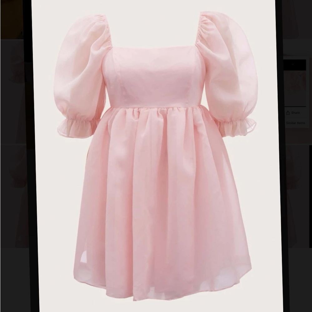 COPY - UNITY PLUS SQUARE NECK PUFF SLEEVE DRESS